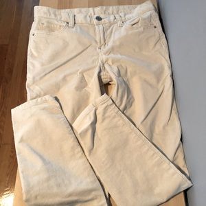 NWOT BDG Cream Corduroy Ankle Jeans